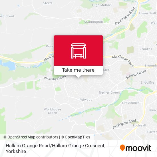 Hallam Grange Road / Hallam Grange Crescent map