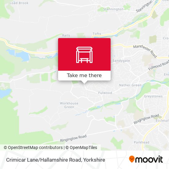 Crimicar Lane/Hallamshire Road map