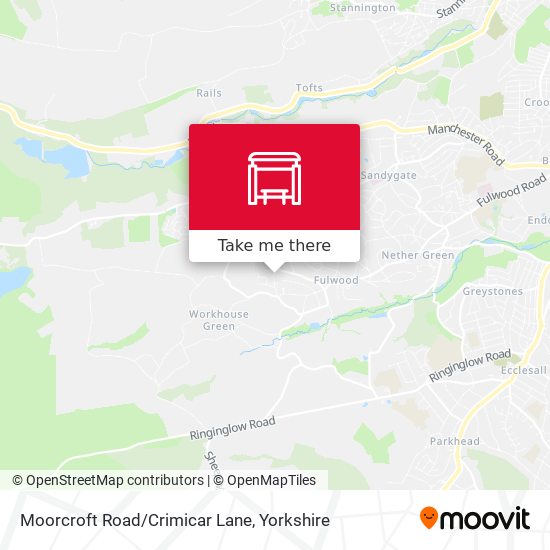 Moorcroft Road/Crimicar Lane map