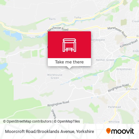 Moorcroft Road / Brooklands Avenue map