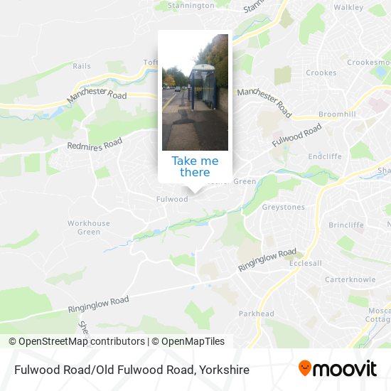 Fulwood Road/Old Fulwood Road map