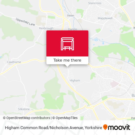 Higham Common Road / Nicholson Avenue map
