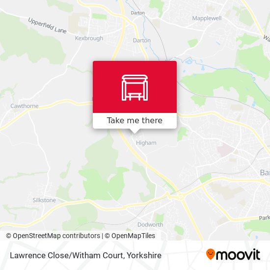 Lawrence Close/Witham Court map