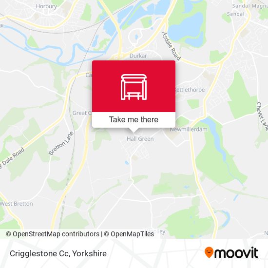 Crigglestone Cc map