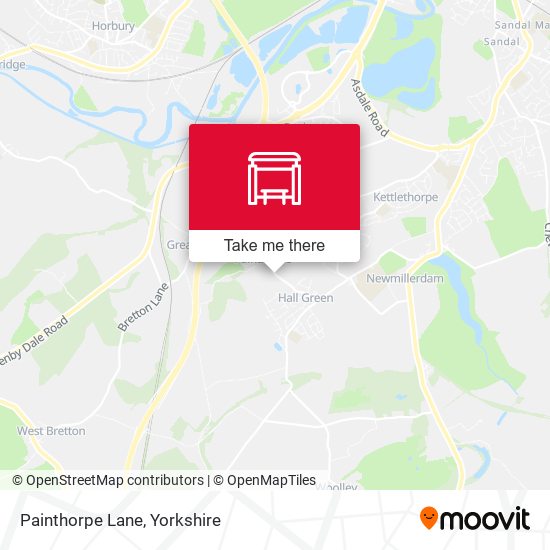 Painthorpe Lane map