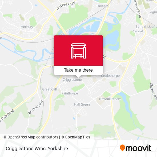 Crigglestone Wmc map