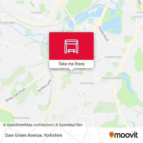 Daw Green Avenue map