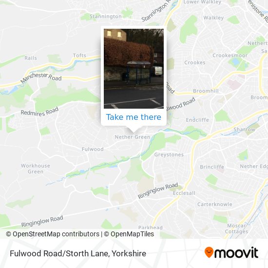 Fulwood Road/Storth Lane map