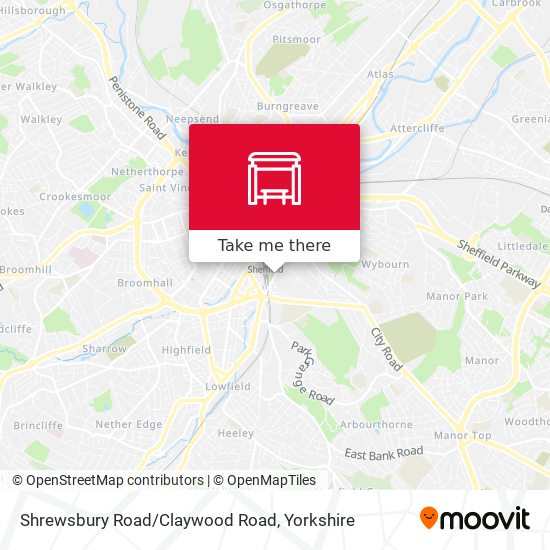 Shrewsbury Road/Claywood Road map