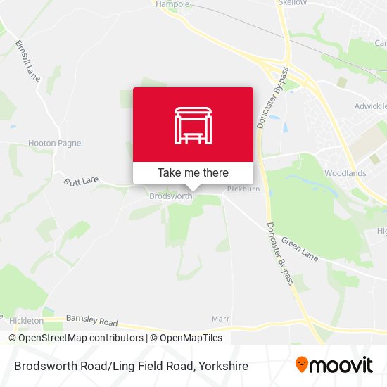 Brodsworth Road / Ling Field Road map