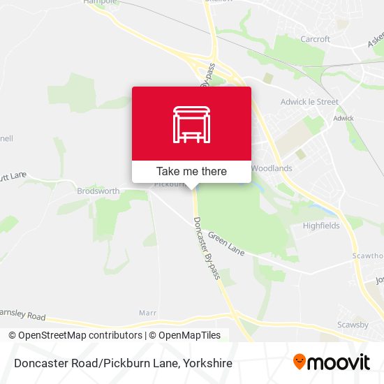 Doncaster Road/Pickburn Lane map