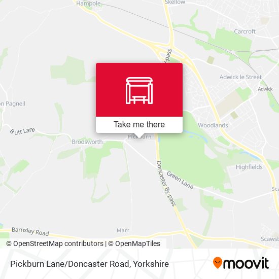 Pickburn Lane/Doncaster Road map