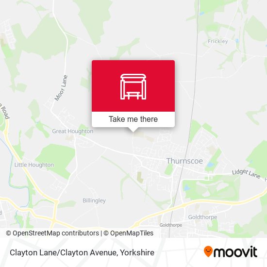 Clayton Lane/Clayton Avenue map