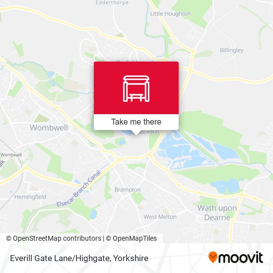 Everill Gate Lane/Highgate map