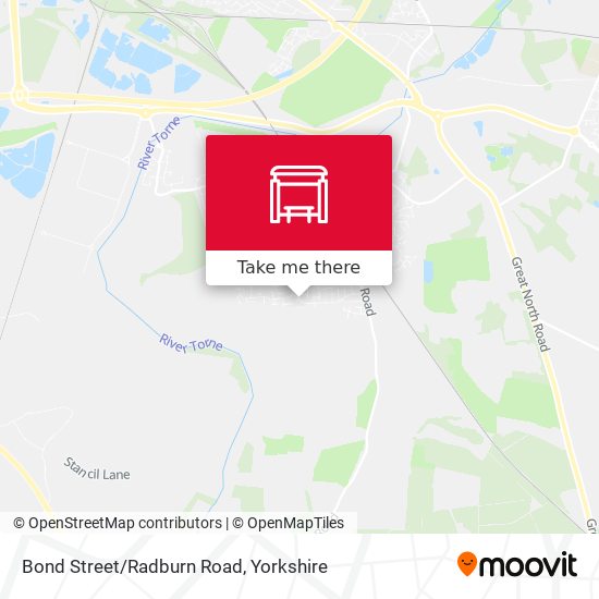 Bond Street/Radburn Road map