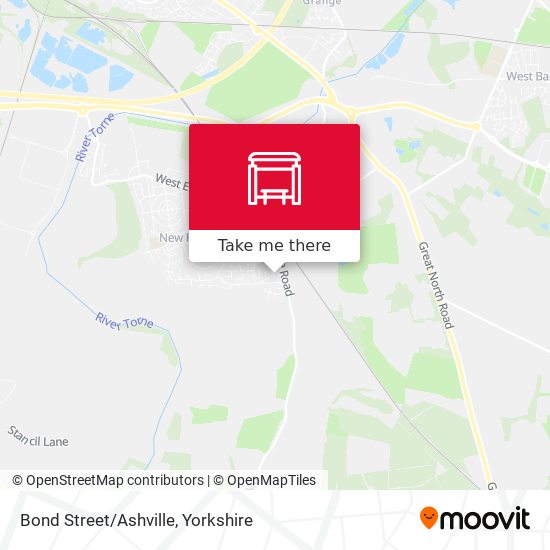 Bond Street/Ashville map