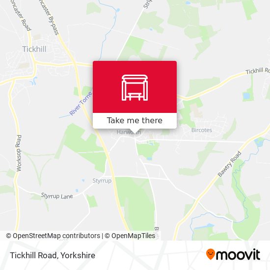 Tickhill Road map