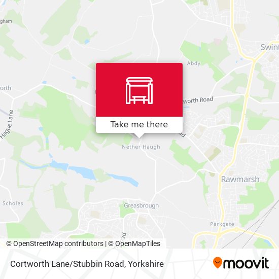 Cortworth Lane/Stubbin Road map