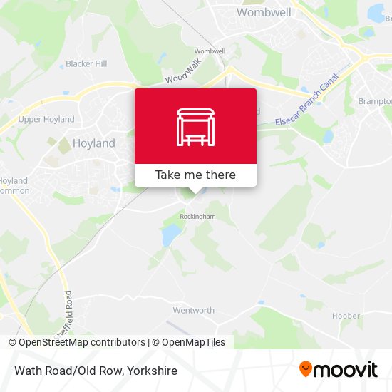 Wath Road/Old Row map