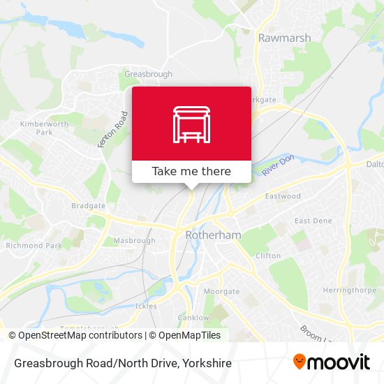 Greasbrough Road/North Drive map