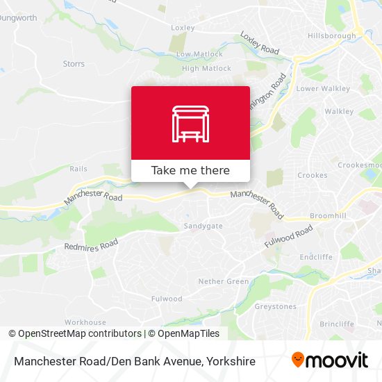 Manchester Road / Den Bank Avenue map