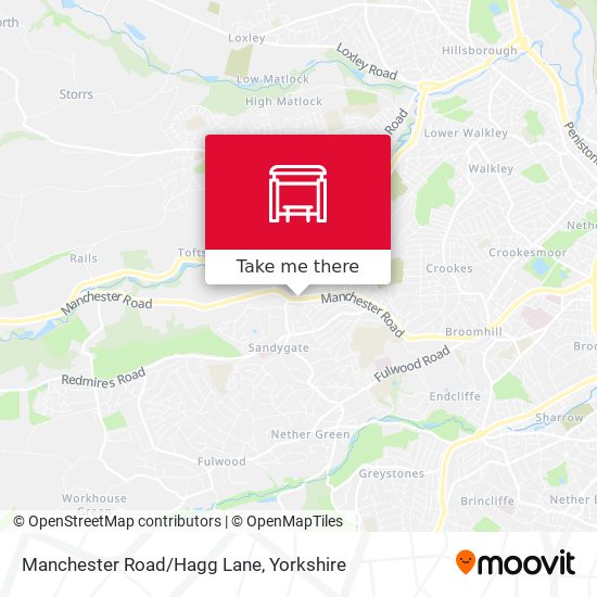 Manchester Road/Hagg Lane map