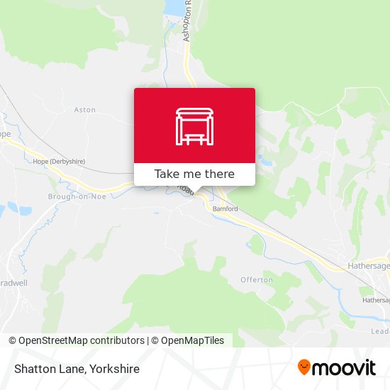 Shatton Lane map
