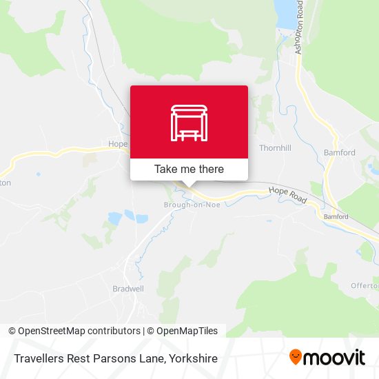Travellers Rest Parsons Lane map