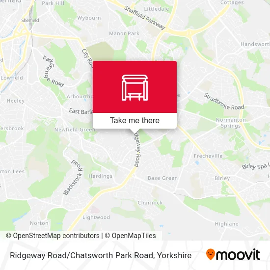 Ridgeway Road / Chatsworth Park Road map