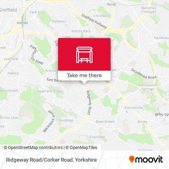 Ridgeway Road/Corker Road map