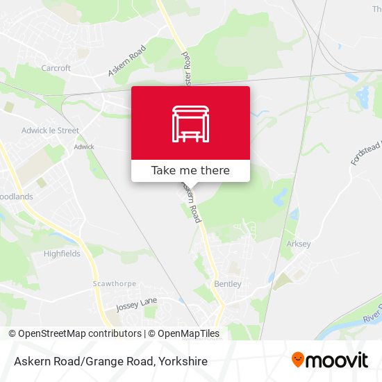 Askern Road/Grange Road map
