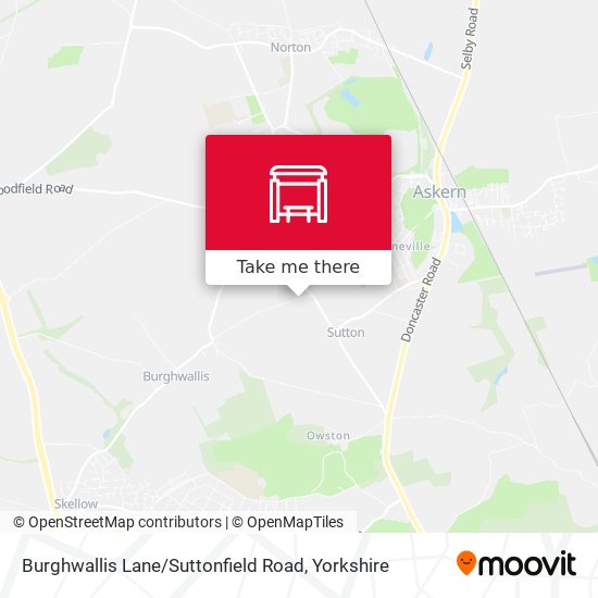 Burghwallis Lane / Suttonfield Road map