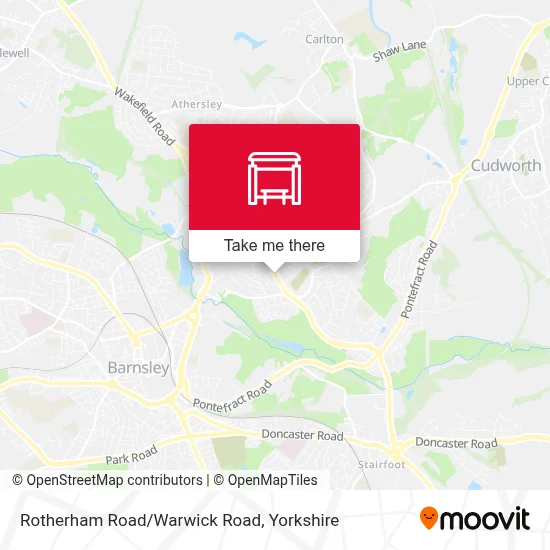 Rotherham Road/Warwick Road map