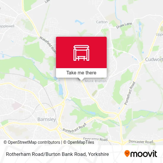 Rotherham Road / Burton Bank Road map