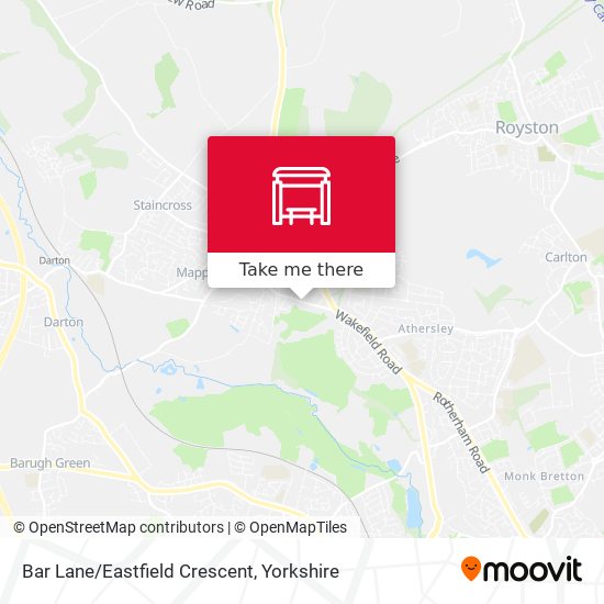 Bar Lane/Eastfield Crescent map