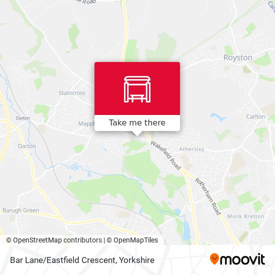 Bar Lane/Eastfield Crescent map