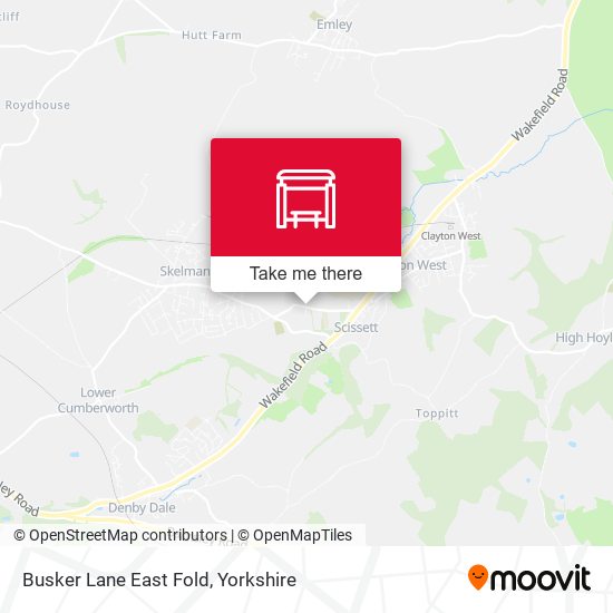 Busker Lane East Fold map