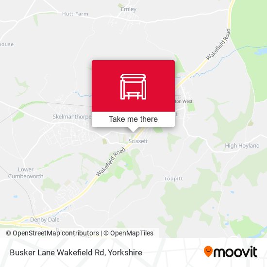 Busker Lane Wakefield Rd map