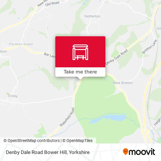 Denby Dale Road Bower Hill map