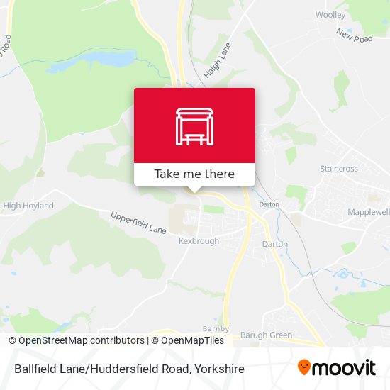 Ballfield Lane / Huddersfield Road map