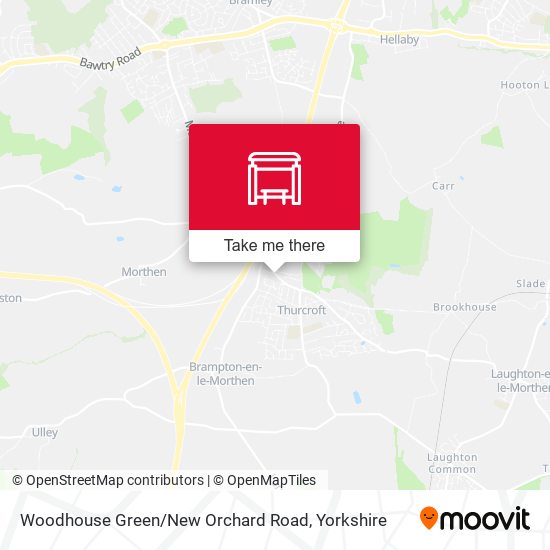 Woodhouse Green / New Orchard Road map