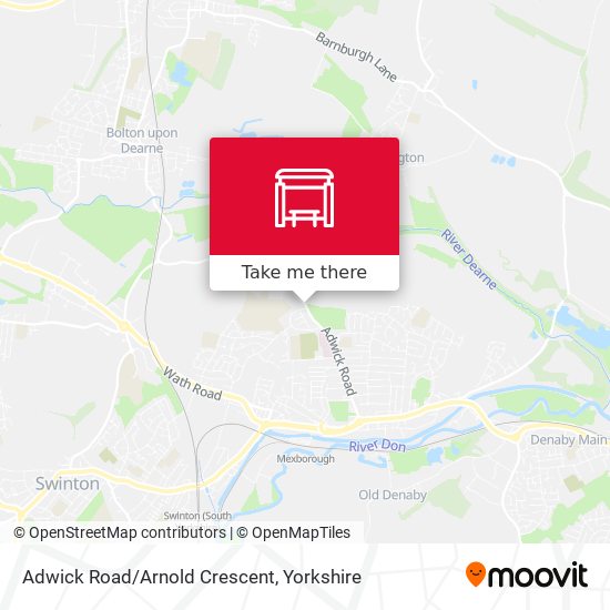 Adwick Road/Arnold Crescent map