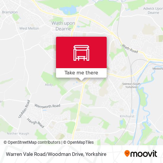 Warren Vale Road/Woodman Drive map