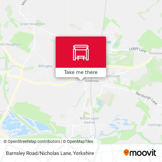Barnsley Road/Nicholas Lane map