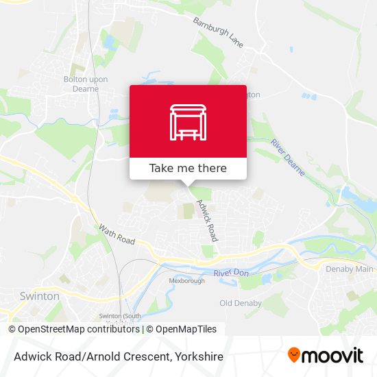 Adwick Road/Arnold Crescent map