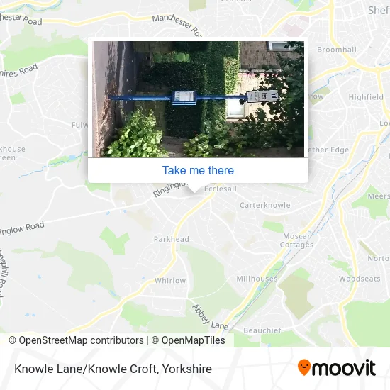 Knowle Lane/Knowle Croft map