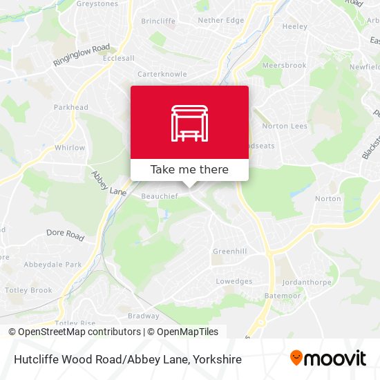 Hutcliffe Wood Road/Abbey Lane map