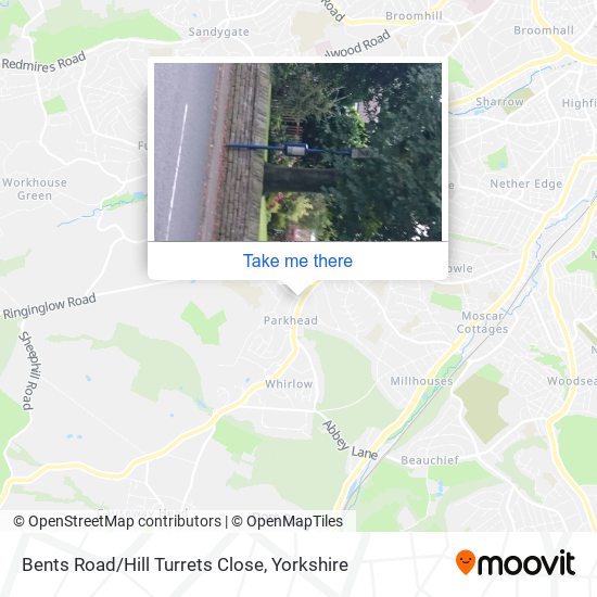 Bents Road/Hill Turrets Close map
