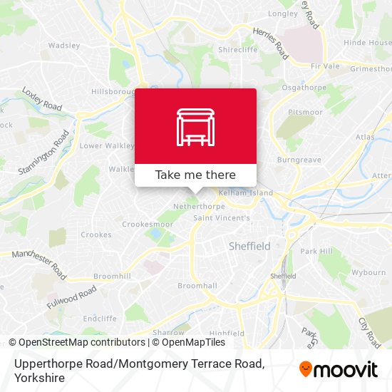 Upperthorpe Road / Montgomery Terrace Road map