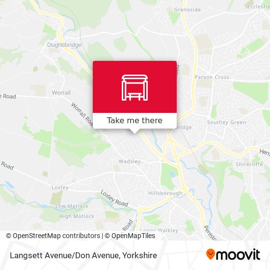 Langsett Avenue/Don Avenue map